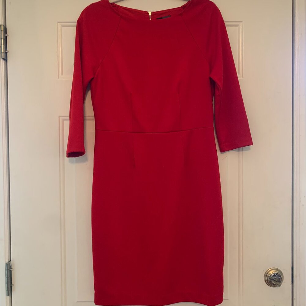 Red Body Con Dress The Limited Size 8 Elbow length sleeves